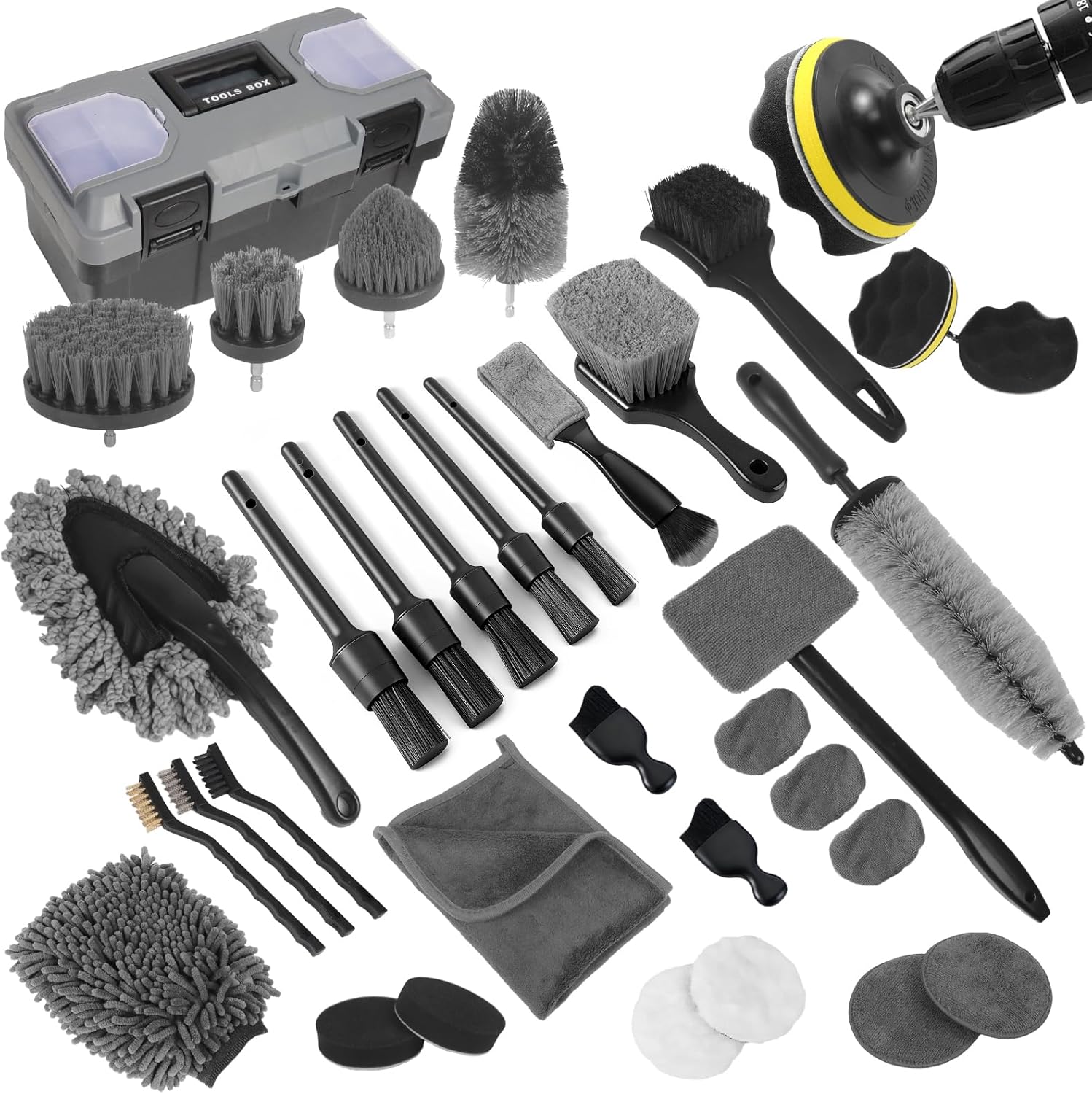 Interior Detailing Kit - Kit per la Pulizia dell'Auto, 36
