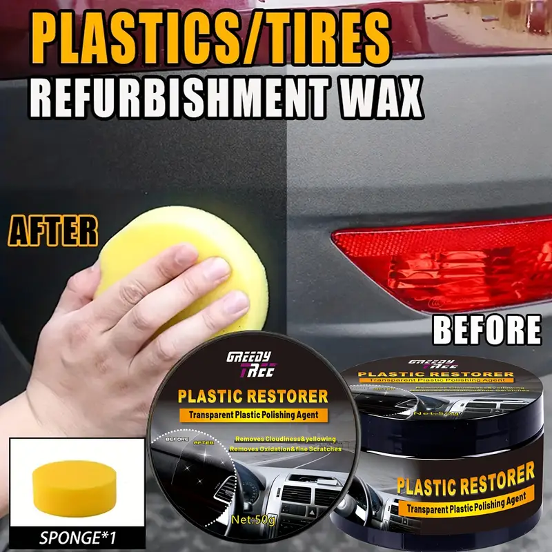 Trim Restorer Plastic - GREEDY TREE Restauratore per Plastica Automobilistica,