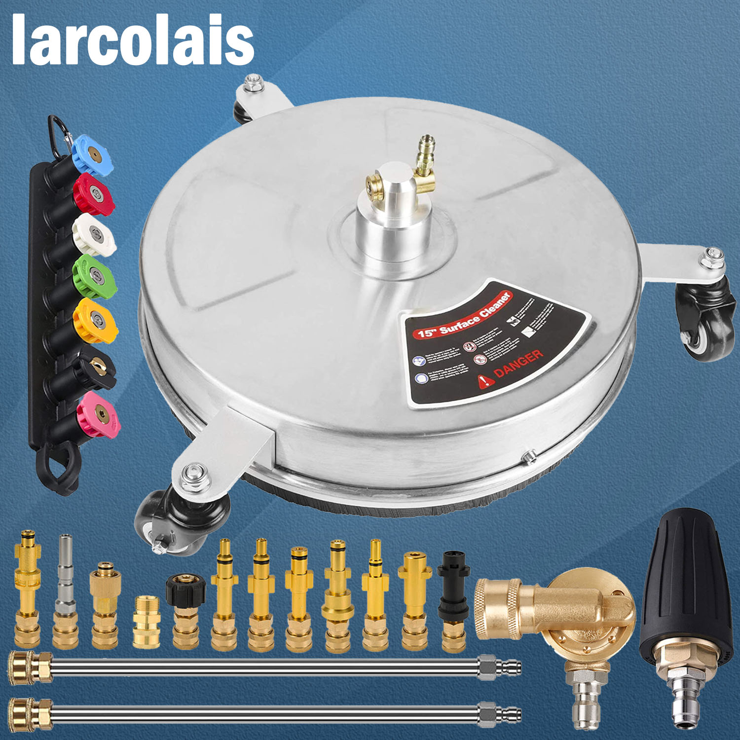 Wheel Cleaner Alloy - 4000PSI 15 pollici idropulitrice superficie terreno