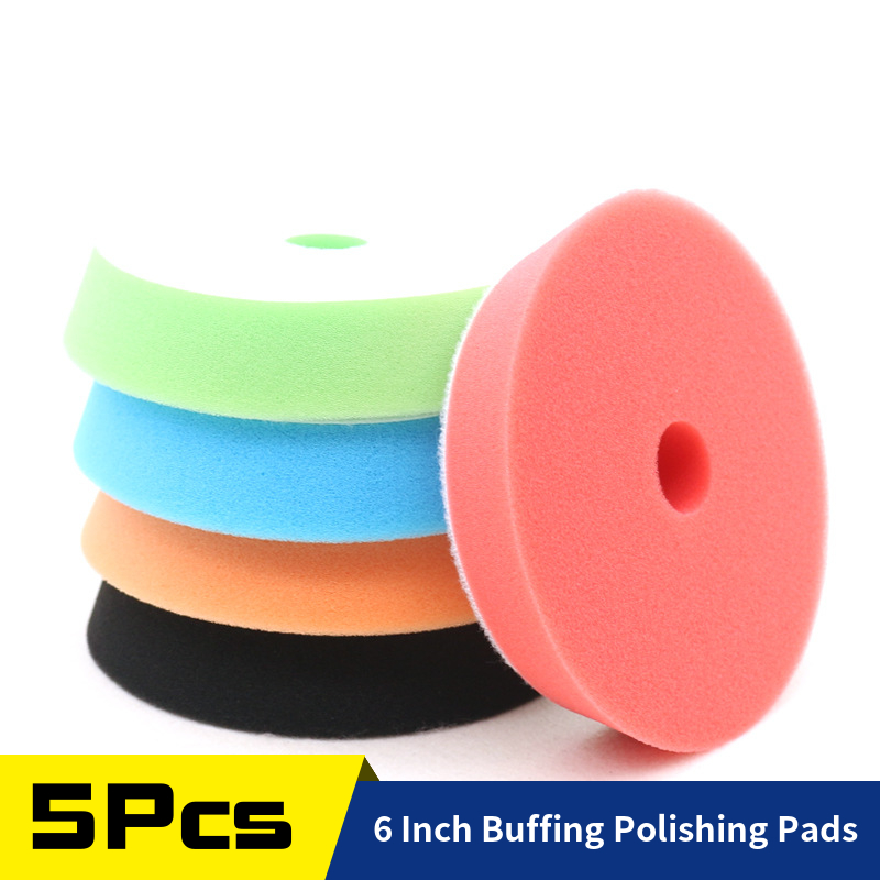 Polish Pad Set Buffer - 5 pz 6 pollici spugna tampone
