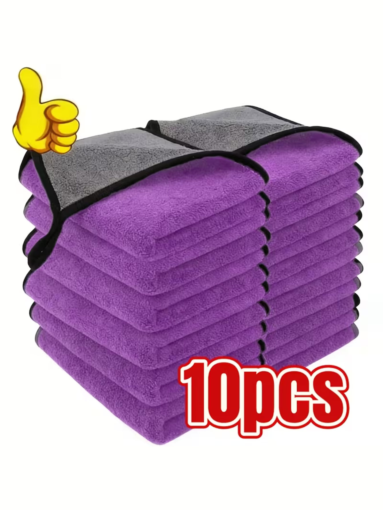 Microfiber Towel Detailing - Confezione da 10 Panni in Microfibra