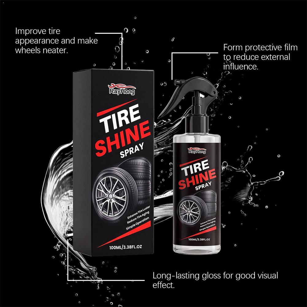 Tire Shine Spray Sealant - Spray Lucidante per Pneumatici, Sigillante Idrofobico,