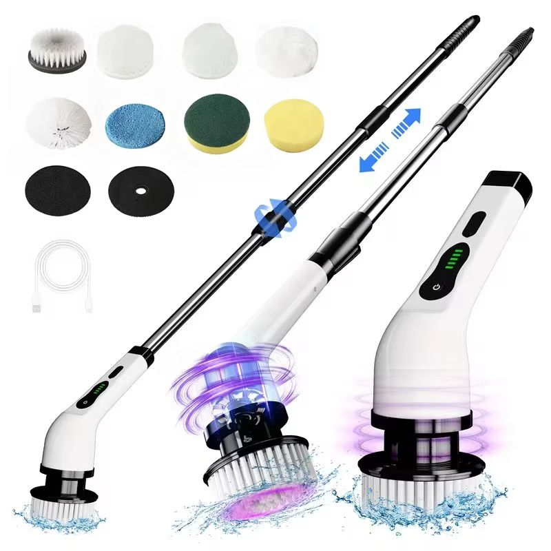 Car Cleaning Brush - Spazzola Elettrica Rotante Senza Fili, Multifunzionale