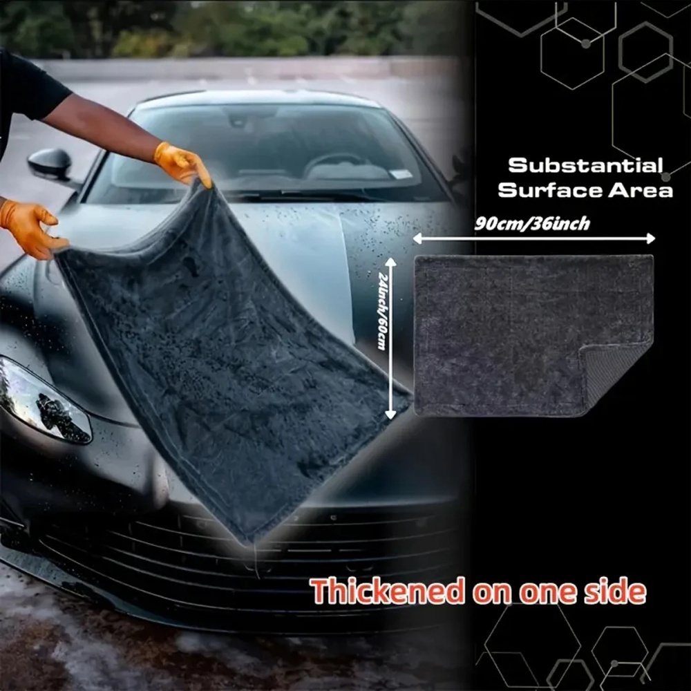 Microfiber Towel Detailing - Panno in Microfibra Oversize Grigio Scuro
