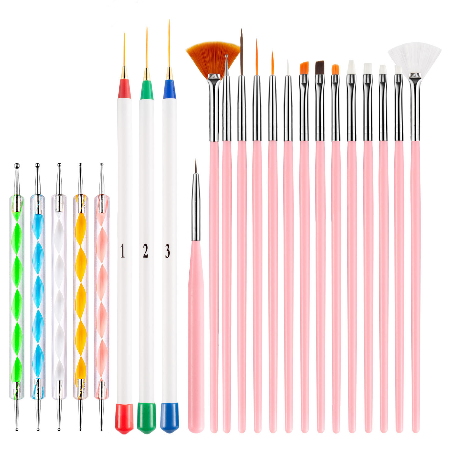 Detailing Brush Set - Kit di pennelli per nail art