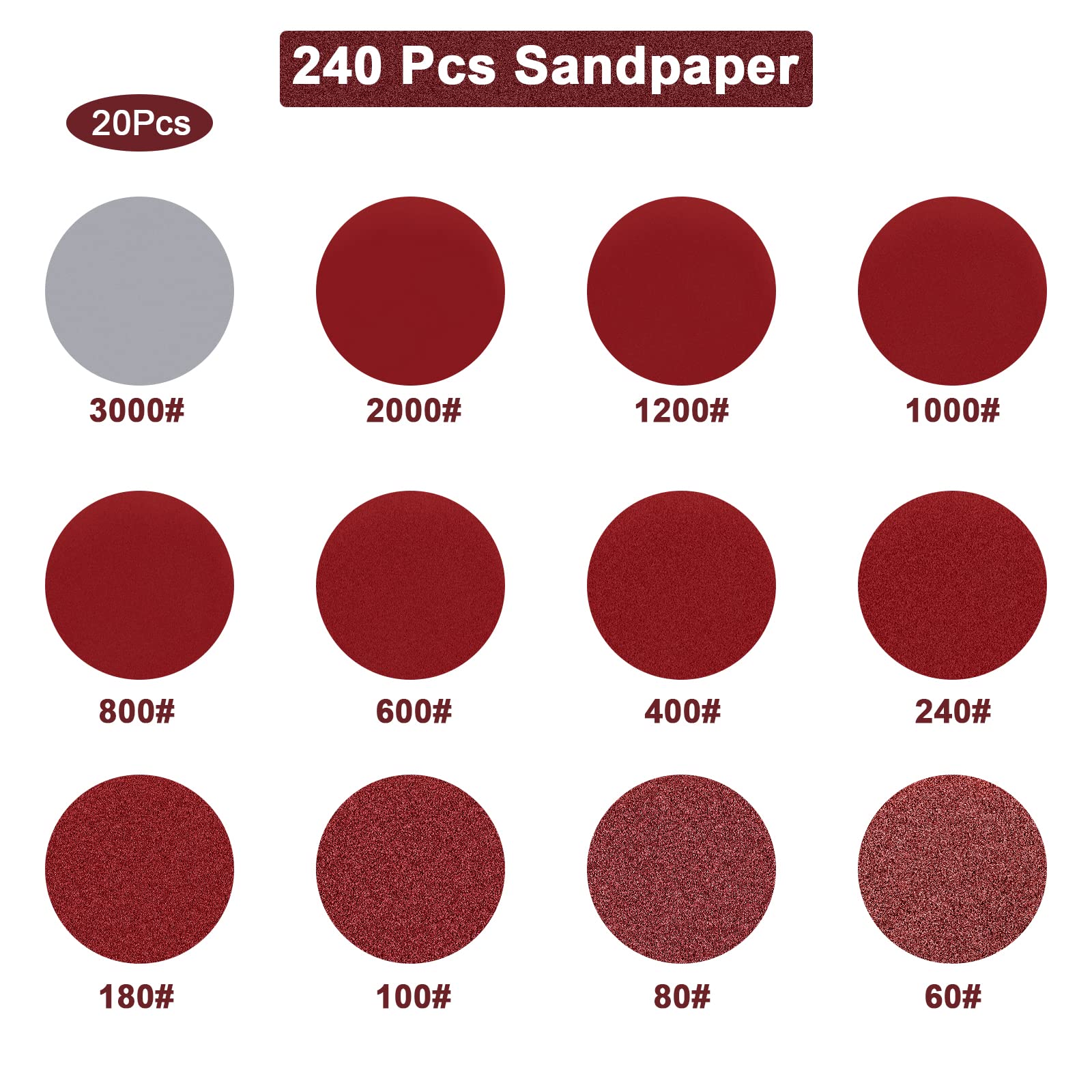 Set di carta vetrata rossa da  - Polish Pad Set Buffer recensione e prezzo