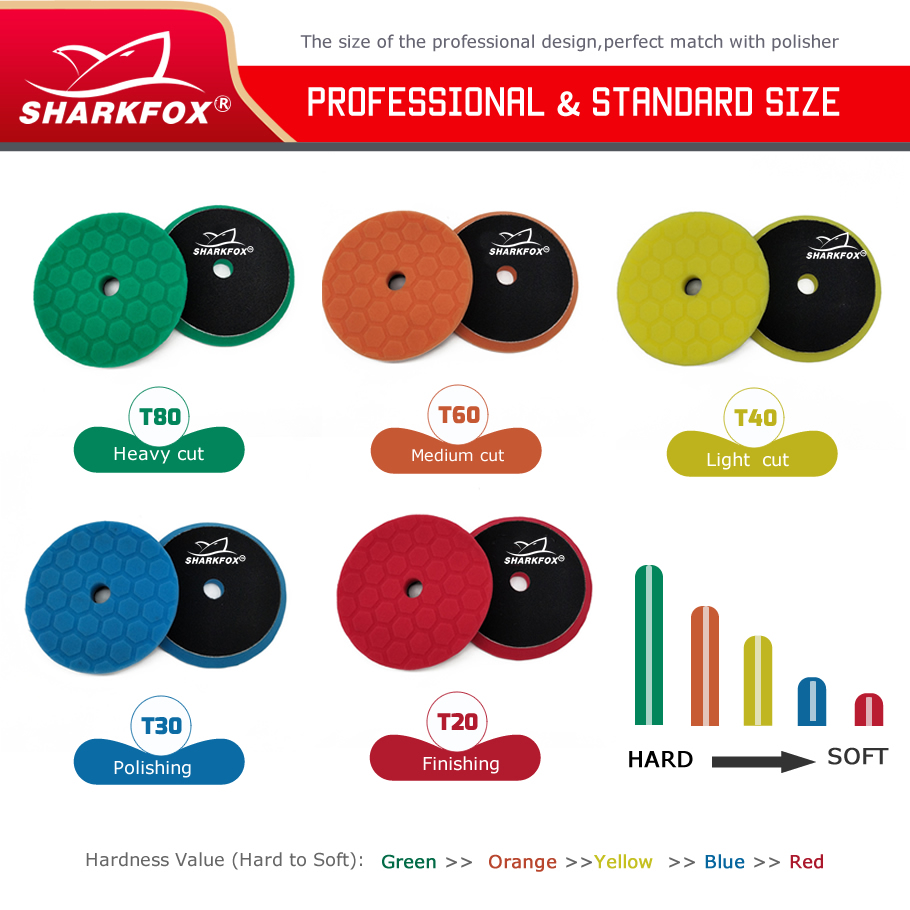 Sharkfox 5 pezzi/set 5 pollici - Polish Pad Set Buffer recensione e prezzo