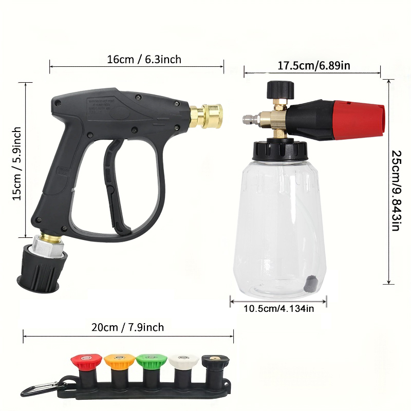 Kit lancia schiuma neve compat - Pressure Washer Foam Gun recensione e prezzo