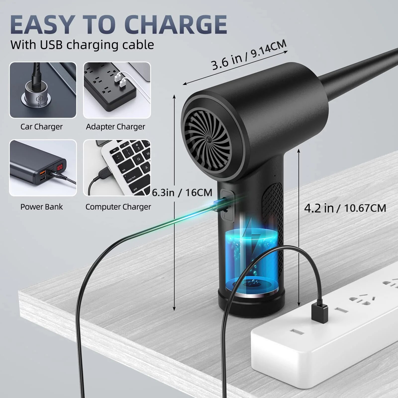 Spolverino ad aria compressa V - Dryer Car Blower recensione e prezzo
