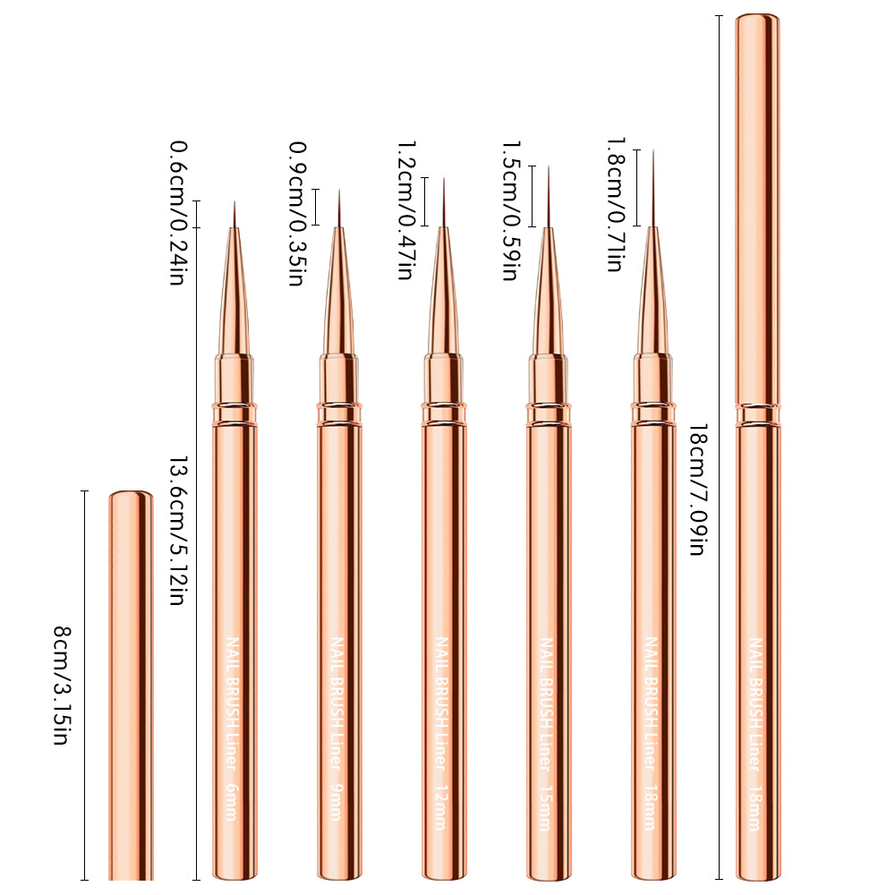 Set di pennelli per nail art d - Detailing Brush Set recensione e prezzo