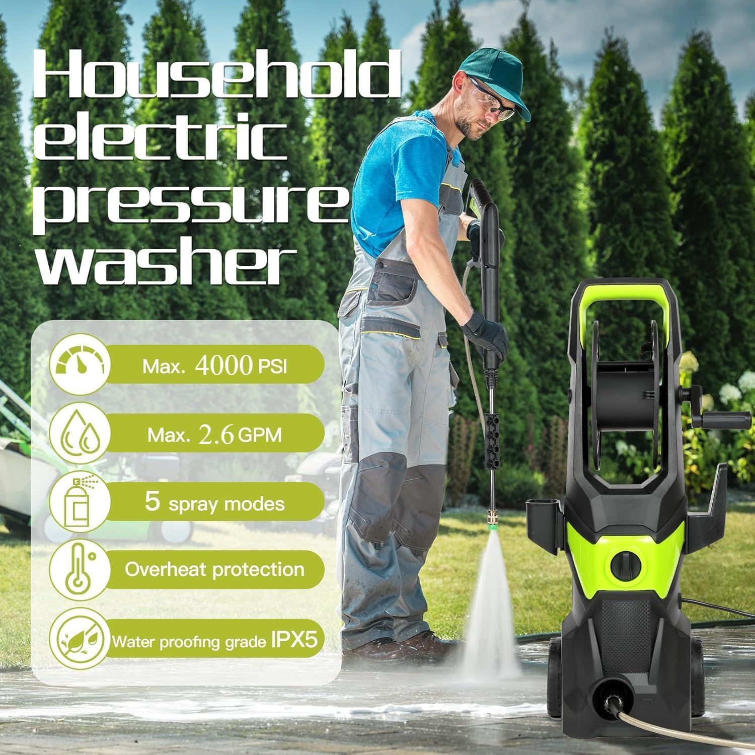 Idropulitrice elettrica 4000PS - Pressure Washer Foam Gun recensione e prezzo